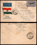 1948 INDIA Air India International - First Flight FDC - Travelled Cover from Bombay to Cairo, Egypt with Delivery Cancellation