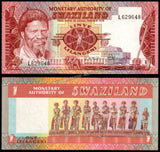 Eswatini 1 Lilangeni - 1974 P#1a UNC Bank Note N#201797