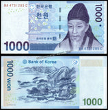 South Korea 1000 Won - 2007 P#54 UNC Bank Note N#201806 #CN1289