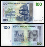 Zimbabwe 100 Dollars - 2007 P# 69 UNC Bank Note N#201932