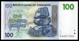 Zimbabwe 100 Dollars - 2007 P# 69 UNC Bank Note N#201932