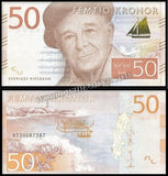 Sweden 50 Kronor - 2014 P#70 UNC Bank Note N#202000