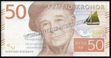 Sweden 50 Kronor - 2014 P#70 UNC Bank Note N#202000