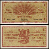 Finland 1 Markka - 1963 P#98a UNC Bank Note N#202310