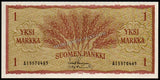 Finland 1 Markka - 1963 P#98a UNC Bank Note N#202310