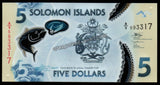 Solomon Islands 5 Dollars 2022 UNC Polymer Banknote N#202376