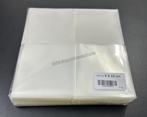 9 X 10 Cms - 1kg (Approx 1170 pcs) - For Block of 4 - BOPP Sleeves Imported Taiwan / Thailand