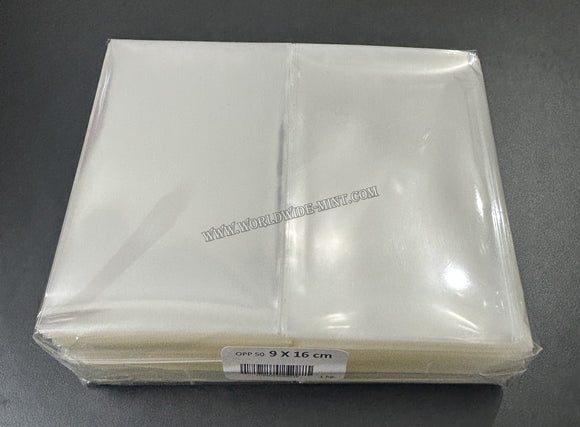 9 X 16 Cms - 1kg (Approx 660 pcs) - For Foreign Currency / MS - BOPP Sleeves Imported Taiwan / Thailand