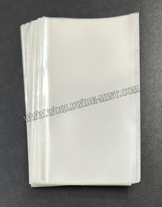 7 X 12.5 Cms - 100 pcs - For Old & New 1/2/5 Rupees Currency Notes - BOPP Sleeves Imported Taiwan / Thailand
