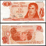 Argentina 1 Peso - 1973 P#287a.5 UNC Bank Note N#202619
