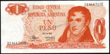 Argentina 1 Peso - 1973 P#287a.5 UNC Bank Note N#202619