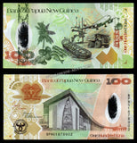 PAPUA NEW GUINEA 100 Kina - 2008 P# 37a 35th Anniversary of Bank Commemorative Hybrid Polymer UNC BANK NOTE N#202622