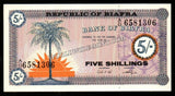 BIAFRA 5 Shillings - 1967 P# 1 UNC BANK NOTE N#202783