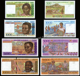 Madagascar 500, 1000, 5000, 10000 Francs - 1994 - 2004 Set of 4 UNC Bank Note N#202820 #CN1366