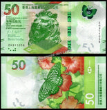 Hong Kong 50 Dollars - 2023 P# 219c UNC Banknote N#202829