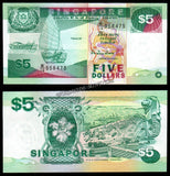 SINGAPORE 5 DOLLAR - 1997 P# 35 UNC CURRENCY NOTE N#202926