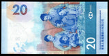 Hong Kong 20 Dollars - 2023 P# 218c (Hong Kong & Shanghai Bank Issue) UNC Bank Note N#202991