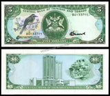 Trinidad and Tobago 5 Dollar - 1985 P#37c UNC BANK NOTE N#203038 #CN1324