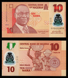 NIGERIA 5, 10, 20 & 50 NAIRA - 2024 Set of 4 UNC POLYMER BANK NOTE N#204035a