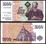 Iceland 1000 Krónur - 2001 (2009) P# 59 UNC Bank Note N#203072 #CN1368