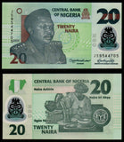 NIGERIA 5, 10, 20 & 50 NAIRA - 2024 Set of 4 UNC POLYMER BANK NOTE N#204035a