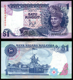 Malaysia 1 Ringgit 1989 UNC Banknote N#203214
