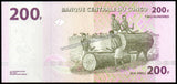 Congo 200 Francs - 2022 P#99  - 786 - UNC Bank Note N#203245 #CN1300