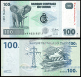 Congo 100 Francs - 2022 UNC Currency Note N# 203249