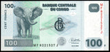 Congo 100 Francs - 2022 UNC Currency Note N# 203249