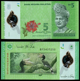 Malaysia 5 Ringgit 1989 P-52b Polymer UNC Banknote N#203263