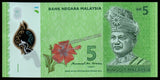 Malaysia 5 Ringgit 1989 P-52b Polymer UNC Banknote N#203263