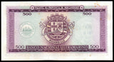 Mozambique 500 Escudos - 1976 P#118a.3 AUNC Bank Note N#203332