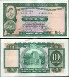 Hong Kong 10 Dollars - 1981 AUNC Bank Note N#203464 #UCN778