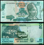 Malawi 50 Kwacha - 2015 P# 64b UNC Currency Note N#203472