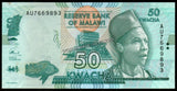 Malawi 50 Kwacha - 2015 P# 64b UNC Currency Note N#203472