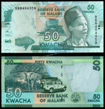 Malawi 50 Kwacha - 2016 P# 64c UNC Currency Note N#203472