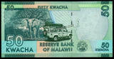 Malawi 50 Kwacha - 2015 P# 64b UNC Currency Note N#203472