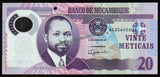Mozambique 20 Meticais 2017 - P# 149b UNC Polymer Bank Note N#203481