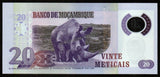 Mozambique 20 Meticais 2017 - P# 149b UNC Polymer Bank Note N#203481