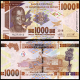 Guinea 1000 Francs - 2018 P#48 UNC Bank Note N#203487 #CN1296