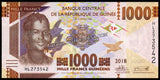 Guinea 1000 Francs - 2018 P#48 UNC Bank Note N#203487 #CN1296
