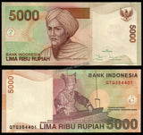 Indonesia 5000 Rupiah 2001 P-142a UNC Banknote N#203656