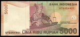 Indonesia 5000 Rupiah 2001 P-142a UNC Banknote N#203656