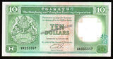 Hong Kong 10 Dollars - 1992 P# 191c UNC Bank Note N#203841