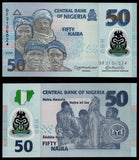 NIGERIA 5, 10, 20 & 50 NAIRA - 2024 Set of 4 UNC POLYMER BANK NOTE N#204035a