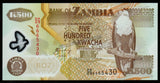 Zambia 500 Kwacha 2008 P-43f Polymer UNC Banknote N#204110