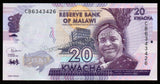 Malawi 20 Kwacha - 2020 UNC Banknote N#204177