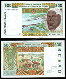 Western African States (Niger) 500 Francs - 1995 P#610He UNC Banknote N#204252