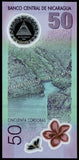Nicaragua 50 Córdobas - 2009 P#207 UNC Polymer Commemorative Bank Note N#204267 #CN1371