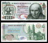 Mexico 10 Pesos - 1977 P#63i UNC Banknote N#204430